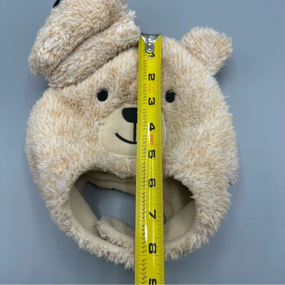 Weatherproof Winter Soft Hat Mittens Set Size 12-24M Tan Brown